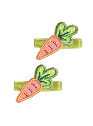 Easter Carrot Hair Clips Baby Girls Rabbit Carrot Hair Pin Easter Bunny Carrot Clips JHE54 (2 PCs-Carrot) - color: 2 PCs-Carrot
