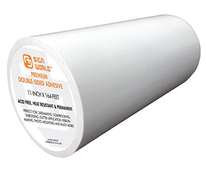 Best 11" Ultra-Thin Permanent Double-Sided Tape for Arts, Crafts, Die Cutting, Photography, Scrapbooking, Tear-by-Hand, Documents, All Purpose (11-Inch by 55 Yards) - size: 11-Inch Ultra-Thin