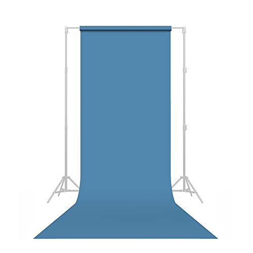 Savage Seamless Paper Photography Backdrop - Color #30 Gulf Blue, Size 53 Inches Wide x 36 Feet Long, Backdrop for YouTube Videos, Streaming, Interviews and Portraits - Made in USA - size: 53 in X 36 Ft