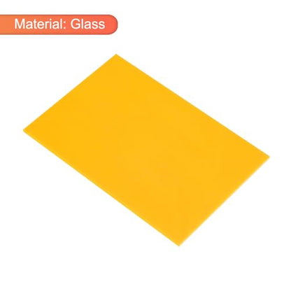MECCANIXITY Stained Glass Sheet Mosaic Tile 7.9 Inch x 5.9 Inch Lemon Yellow Stained Glass Sheets for Crafts DIY, Art Project - color: Lemon Yellow