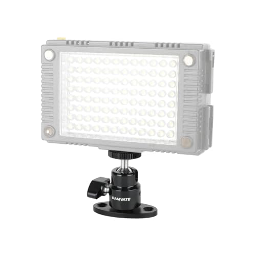 CAMVATE 1/4"-20 Mini Ball Head with Ceiling Mount for CCTV & Video Wall Monitors Mount(2 Pieces)-24004