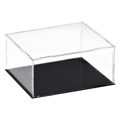 uxcell Acrylic Clear Display Case Box Dustproof Protection Showcase Cube Collectibles Show Box 9.8x7.9x3.9inch - size: 9.8x7.9x3.9 inch