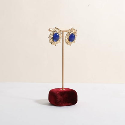 Velvet Earring T Bar Stand Jewelry Display, Earring Display Holder for Selling, Jewelry Storage Organizer【Red】 - color: Red