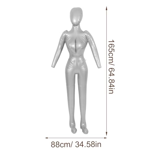 Luxshiny Inflatable Full Body Mannequin Body Model for Clothing Display, Female Dress Form Stand, Lightweight Mall Display Prop for Retail Shops and Photography