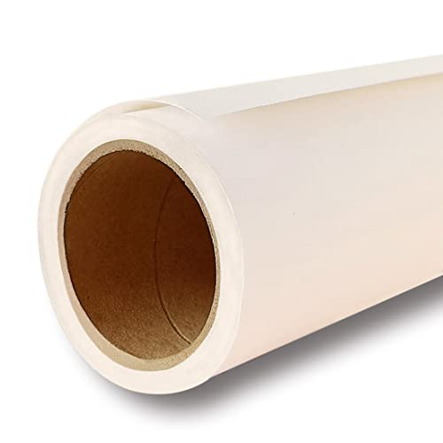 Seamless Photogrphy Background Paper, Paper Backdrop Roll for Photoshoot, 53" x16', Ivorine, Egg Nog - color: Ivorine, Egg Nog, size: 53"x16'