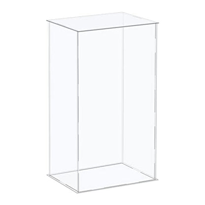 MECCANIXITY Acrylic Display Case Plastic Box Cube Storage Box Clear Assemble Showcase 10.2x6.3x16.1 Inch for Collectibles - size: 10.2x6.3x16.1 Inch