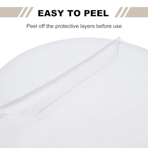 Lampshade Diffuser, 13" Diameter Round Diffuser Lamp Shade for Drum Style Lampshades Pendants Softening Light, DIY Light Fits 13.5-15" Openings, Frosted White Acrylic - size: 13"