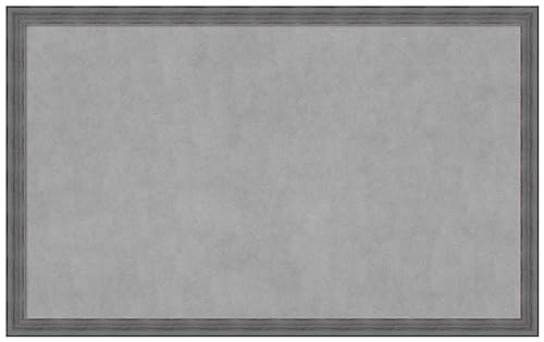 Amanti Art Blue Framed Magnetic Board 26x42 Large Vision Board for use with Magnets, 100% Metal Sheet to Display Items as Office Decor or for Home Organization in mudroom, Kitchen or Kids Room - color: Dixie Blue Grey Rustic, size: 42"W x 26"H