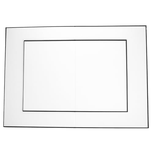 Uonlytech 2pcs Foldable Photography Reflector Boards A3 A4 Light Diffuser and Reflective Board for Studio Product Shooting White and Black Silver