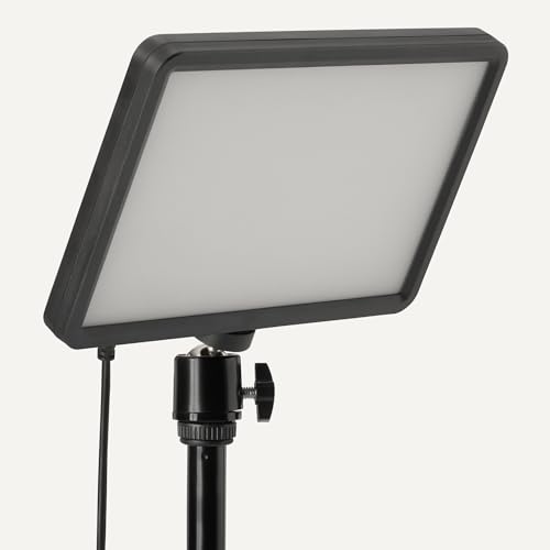 Amazon Basics 2-Pack LED Studio Lights with 62.3" Adjustable Tripod, RGB Modes, Adjustable Brightness and Color Options, 360° Gimbal, USB-Powered for Video, Streaming & Content Creation
