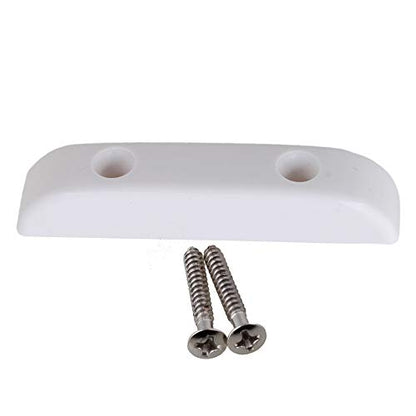 Guitar Thumb Rest Bass Finger Rest Smooth Plastic Guitar Thumbrest Lightweight Thumb/Push Rests with Mounting Screws White