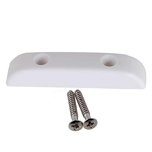 Guitar Thumb Rest Bass Finger Rest Smooth Plastic Guitar Thumbrest Lightweight Thumb/Push Rests with Mounting Screws White