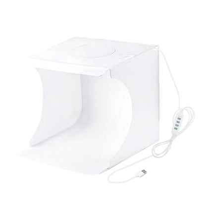 Fydun Mini Folding Lightbox Portable Studio LEDs Panel Soft Box Kit for Small Items Photography