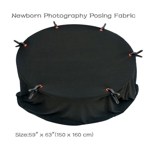 Orraphtstu Newborn Photography Posing Fabric Baby Beanbag Backdrop Props Stretch Blanket for Professional Studio Photoshoot (Black) - color: Black