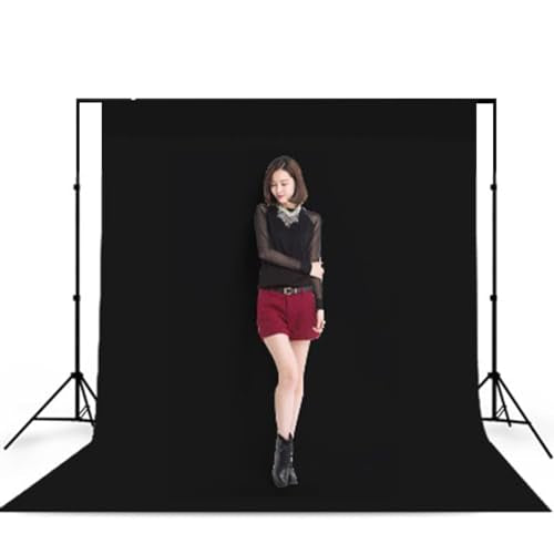 Black Backdrop Background Fabric Backdrop for Shoot Portraits Party Video Studio 5X7ft - color: Black, size: 5x7ft
