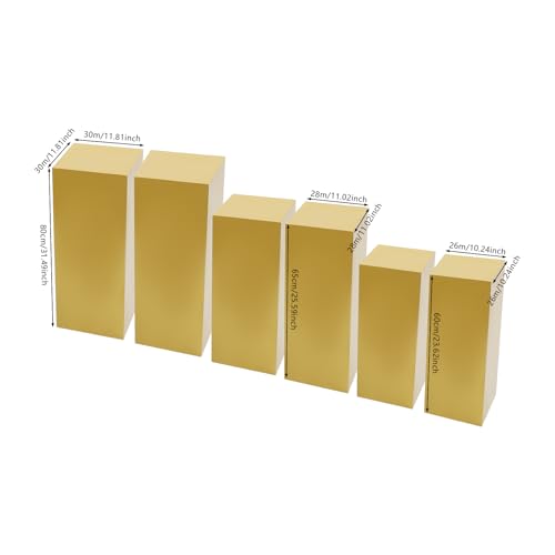 3PCS Metal Square Pedestal Stands, White Dessert Table Cube Display Pillars, Wedding Party Art Decor Display Column for Patios, Corridors and Entrances (23.62-31.4in) - size: 23.62-31.4in