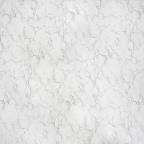 VViViD Matte Carrara White Marble Natural Texture Architectural Vinyl Sheet Film Roll (48" x 50ft) - size: 48" x 50ft