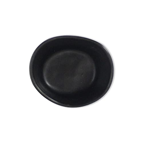 roro Handmade 2-Inch Matte Black Ceramic Pinch Bowls, Set of 6 – Versatile Stoneware for Spices, Condiments, Appetizers & Finger Foods - size: Pinch Bowls x 6