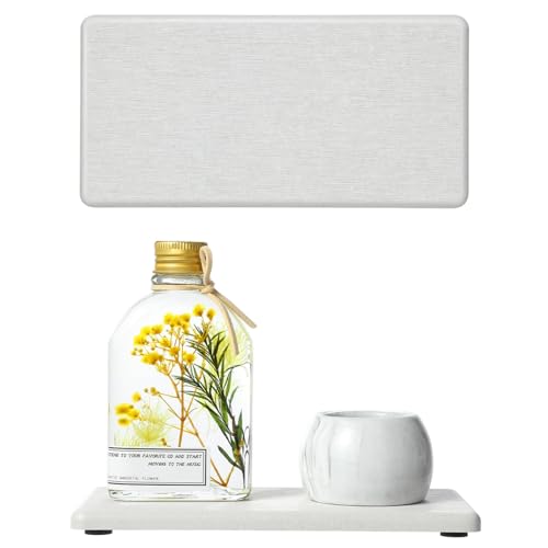 2PCS 7"x3.5" Water Absorbing Bathroom Sink Vanity Trays, Diatomite Stone Quick Drying Mat for Kitchen Counter, Dish Rack Dispenser Sponge Holder Caddy Organizer, Beige, 7"x3.5" - color: 2 Pack - Greige, size: 7" X 3.5"