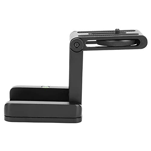 Z Flex Quick Release Plate, Black CNC Machined Aluminum Z Flex Tilt Head Folding Quick Release Plate Stand Mount for Tripod Camera Stabilizer, 3kg Stand Load Bearing