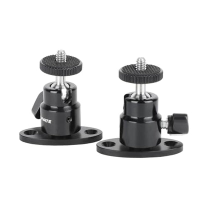 CAMVATE 1/4"-20 Mini Ball Head with Ceiling Mount for CCTV & Video Wall Monitors Mount(2 Pieces)-24004