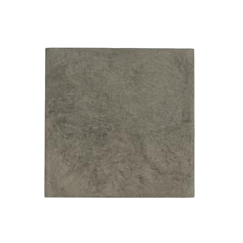 Christopher Knight Home Classic Square Flower Stand 19.25" Pedestal Plant Stand Indoor Outdoor Display Table for Ferns Orchids Sculptures with MGO Construction Brushed Finish, Light Gray - size: 19.25"