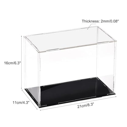 uxcell Acrylic Clear Display Case Box Dustproof Protection Showcase Cube Collectibles Show Box 7.9x3.9x5.9inch - size: 7.9x3.9x5.9 inch