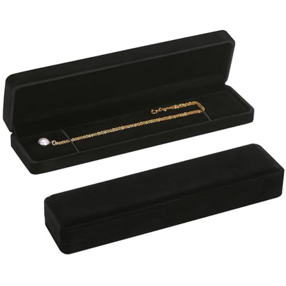 LETURE 6 Pieces Velvet Jewelry Gift Boxes for Necklace Pendant Bracelet Ring Earring, Jewelry Storage Display Case for Christmas Wedding Engagement Birthday Anniversary (Necklace Box -6PCS) - color: Necklace Box -6PCS