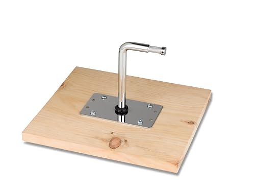 Kupo Right Angle Baby Wall Plate, Steel Mount with 5/8" Baby Stud for Wall, Ceiling, and Pigeon Plate Rigging in Photography and Video (KG008012) - style: Right Angle