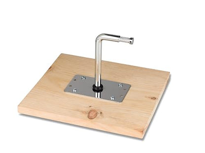 Kupo Right Angle Baby Wall Plate, Steel Mount with 5/8" Baby Stud for Wall, Ceiling, and Pigeon Plate Rigging in Photography and Video (KG008012) - style: Right Angle