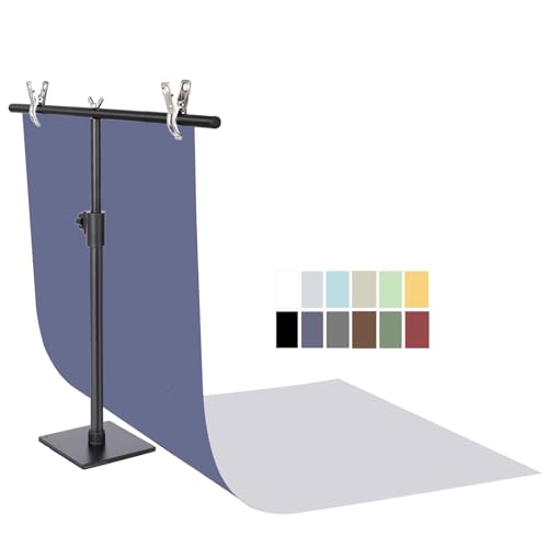 Photography Backdrops Small Product Background: Flat Lay Seamless Paper Props - Tabletop Photo Shoot for Jewelry Cosmetics Food .(22x34in, Dark) - color: Dark 6pcs/12color