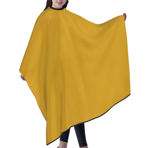 Custom Barber Cape Unisex Salon Hair Cutting Capes Add Your Image Logo Haircut Kit Personalized Stylist Tool - color: Goldenrod