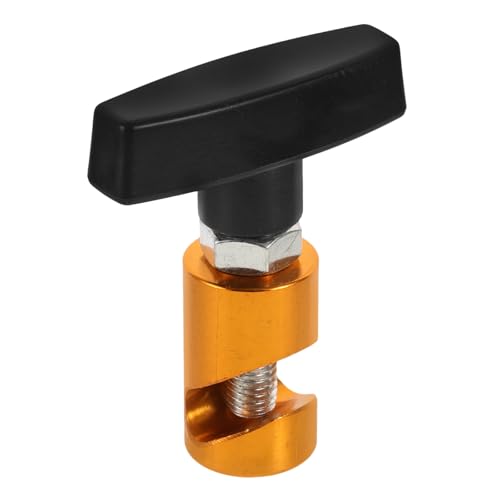 Car Hood Lift Support Clamp and Strut Holder Gold, Universal Hood Prop Tool with Anti-slip Fixing for Cover and Trunk Hydraulic Rods, Automotive Maintenance Accessories