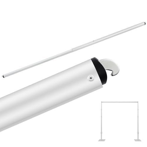 Zonon 1 Pcs 3-5ft Double Layer Adjustable Crossbar and Hangers for Use with Pipe and Drape Kit Pipe and Drape Crossbar for Backdrop Stand, Background Curtain and Wedding Decor - size: 3-5 ft