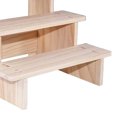 Product Stand, Showcase Fixtures, Wooden Display Riser Shelf Wood Display Shelf for Figures, 3 Layer 20cm - color: 3 Layer 20cm