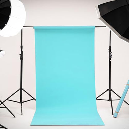 Kate Seamless Paper Backdrop for Photography Blue Photo Backdrop Paper (106.8''x32.8' Alpine) - color: Alpine, size: 106.8'' x 32.8'