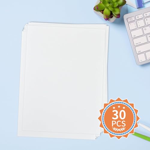 30 Sheets A4 Double Sided Adhesive Sheets, 8.3 x 11.5 Inch Super Strong Sticky Tape for Arts Craft Scrapbooking Photo Albums Home Decorative