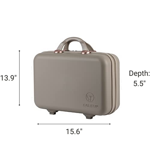 Calista Beauty Case Hair & Beauty Organizer, Pop-Up Vanity & Styling Station, Storage & Travel Case, Heat-Resistant Hair Tool Storage (Dove Grey)