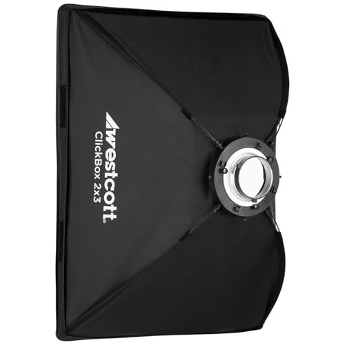 Westcott 2x3 ClickBox Softbox with Bowens Mount - Portrait and Product Photography & Video Light Modifier - size: 24 x 36 in ClickBox