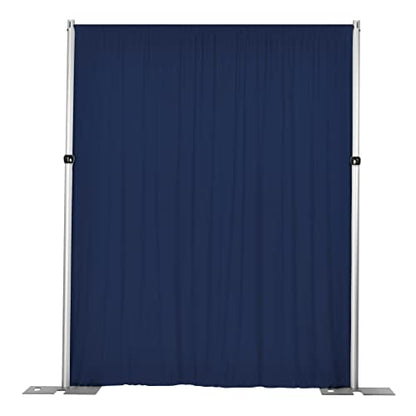 CVL 1 Pc, Spandex 4-Way Stretch Drape Curtain 14Ft H x 60" W - Navy Blue for Wedding Ceremony, Head Table Backdrop, Dessert Buffet, or Gift Opening Stage