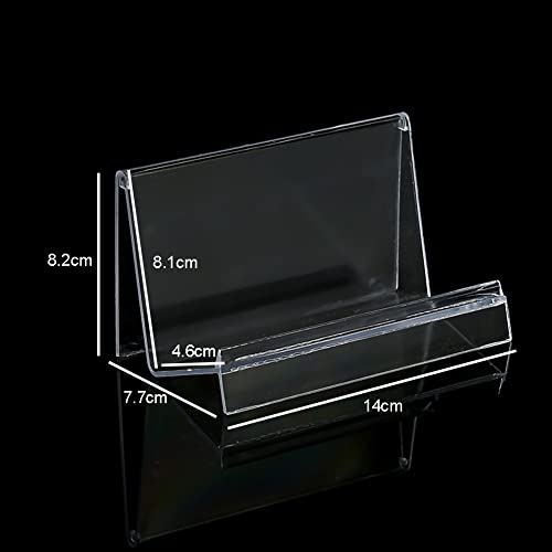 lasenersm 1 Piece Acrylic Wallet Display Stand Holder Leather Handbag Purse Jewelry Stand Acrylic Riser Display Shelf Makeup Organizer Perfume Organizer Collection Display Stand(Clear, 14cm)