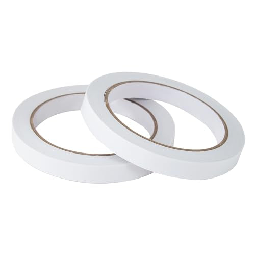 Double Sided Adhesive Sticky Tape for Arts, DIY, Card Making, Crafts, Photography, Scrapbooking, Gift Wrapping, Office School Stationery Supplies, Home Supplies (1/2in (12mm)) - size: 1/2 in