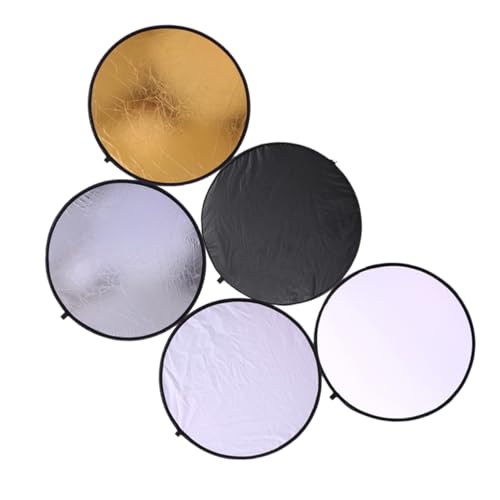 Zerodeko Foldable 60cm 5-in-1 Photography Reflective Board Portable Light Diffuser Reflector for Studio and Outdoor Photo Lighting