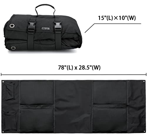 MOZETO Shooting Mat, Extra Large Folded Shooting Mats Prone Padded Hunting Accessories for Range Hunting - color: Black