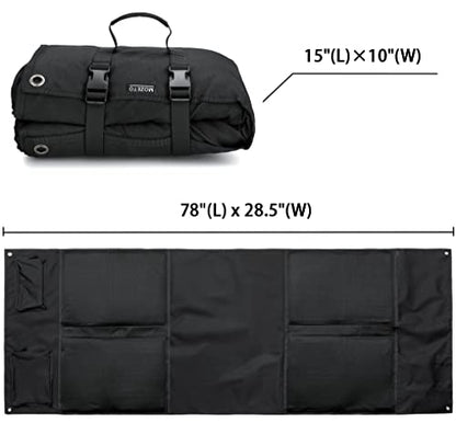 MOZETO Shooting Mat, Extra Large Folded Shooting Mats Prone Padded Hunting Accessories for Range Hunting - color: Black