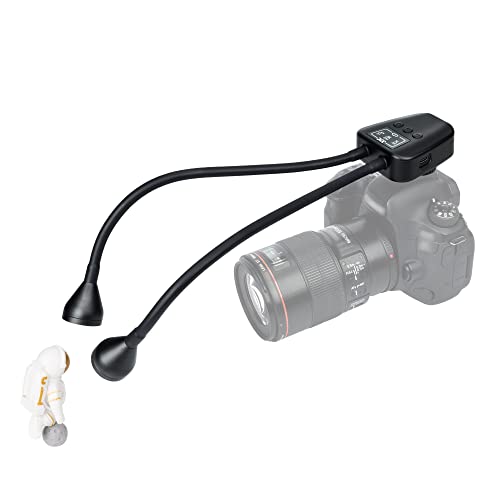 LED Macro Arm Light with 10 Level Ajustable Brightness,CRI 95+ 5600K Macro Photography Lighting Support Type-C Charge for DSLR Mirrorless Camera for Insect Plant Jewelry Close-up Shooting - size: 14 Inch(USB Type C Charge)