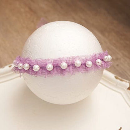Newborn Baby Photography Props Outfits Girl Lace-Tulle Skirt Baby Girls Photo Prop Headdress for Newborn Girl Photoshoot - color: Purple