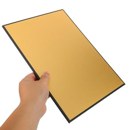 ABOOFAN A4 Portable Photography Reflector Board Compact Photo Reflector Light Bounce Panel for Studio and Product Photography with Gold Reflective Surface