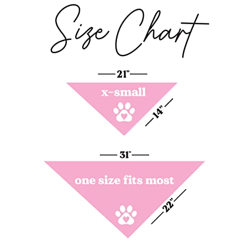 Promoted to Big Sister Dog Bandana | 100% Cotton Adjustable Triangle | Pregnancy Announcement Photoshoot Prop | New Baby Made in USA | Baby Pink X-Small (692) - color: Baby Pink, size: X-Small
