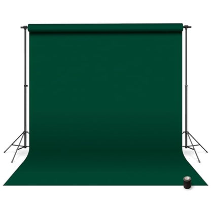 Denny Manufacturing - Seamless Paper Backdrop for Photography, Green Seamless Paper Roll - Pine Green (53 in x 36 ft) Includes Free Roll Black Gaffer Tape (2 in x 13 ft) - color: Pine Green, size: 53 in x 36 ft